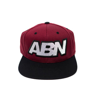 Snapback Hat ABN "Burgundy/Black"
