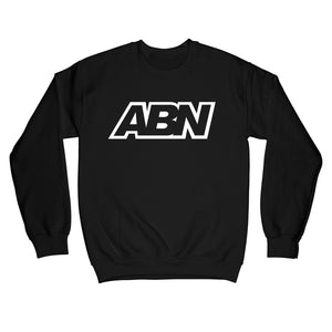 ABN Classic Logo "White Logo" Black Crewneck