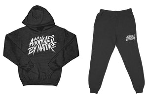 Assholes By Nature "Top and Bottom" Charcoal SweatSuit