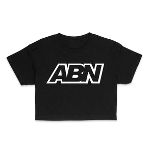 ABN Classic Logo "Short Sleeve Cropped Tee" Black