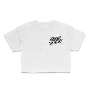 Assholes By Nature "Cropped Tee" White