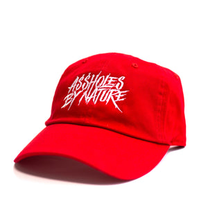 Dad Hat Assholes By Nature "Red"