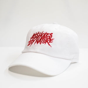 Dad Hat Assholes By Nature "White"